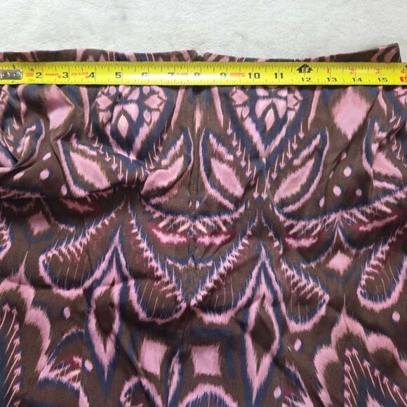 L Farm Rio Pineapple Ikat a-line midi skirt - Picture 8 of 10